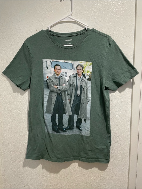 Old Navy Other - Old Navy The Office Graphic T Shirt Mens Small Green Michael Dwight Photo